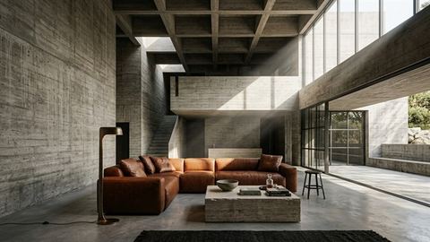 Brutalist / concrete style example